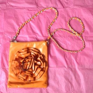 Orange cross body bag💥